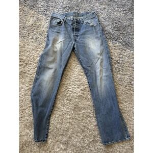 Vintage Guess USA Carpenter Jeans Mens 32x32 Denim Blue Wide Leg 90s